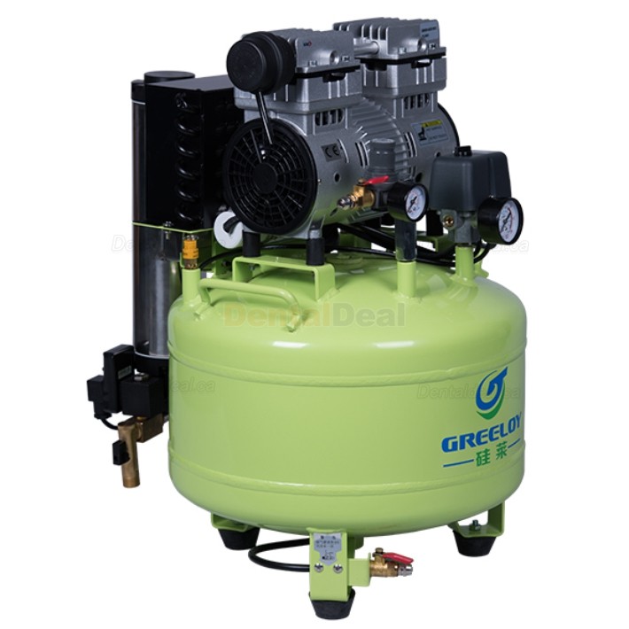 Greeloy&reg; GA-81Y 800W/1HP Silent Dental Oilless Air Compressor with Dryer
